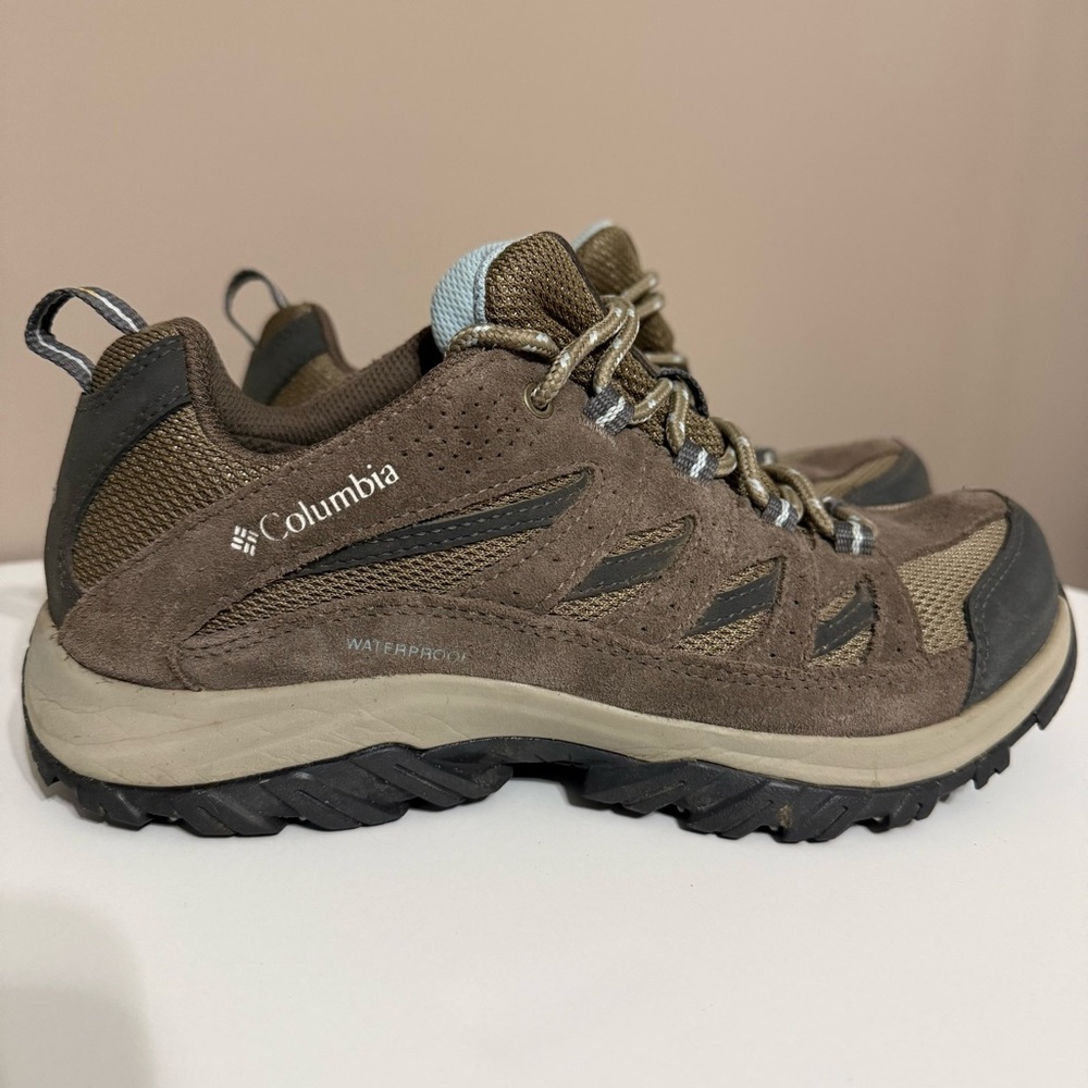 Columbia Crestwood Waterproof Brown Hiking Low Trail‎ Boots BL5372-227 Women’s 8